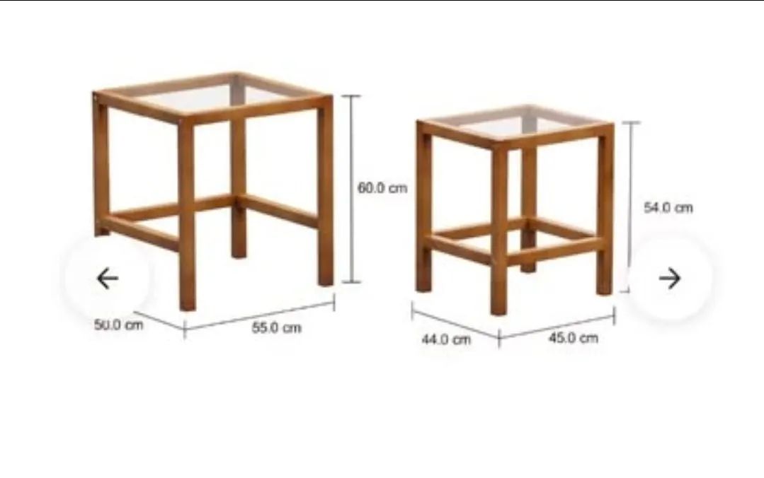 Mesa lateral Tok&Stok - 2 peças  - Foto 3