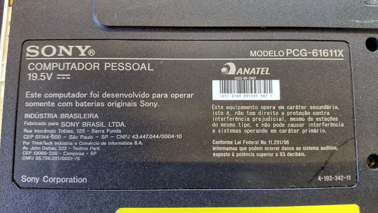 Carcaça notebook sony vaio pcg-61611x completa - Foto 5