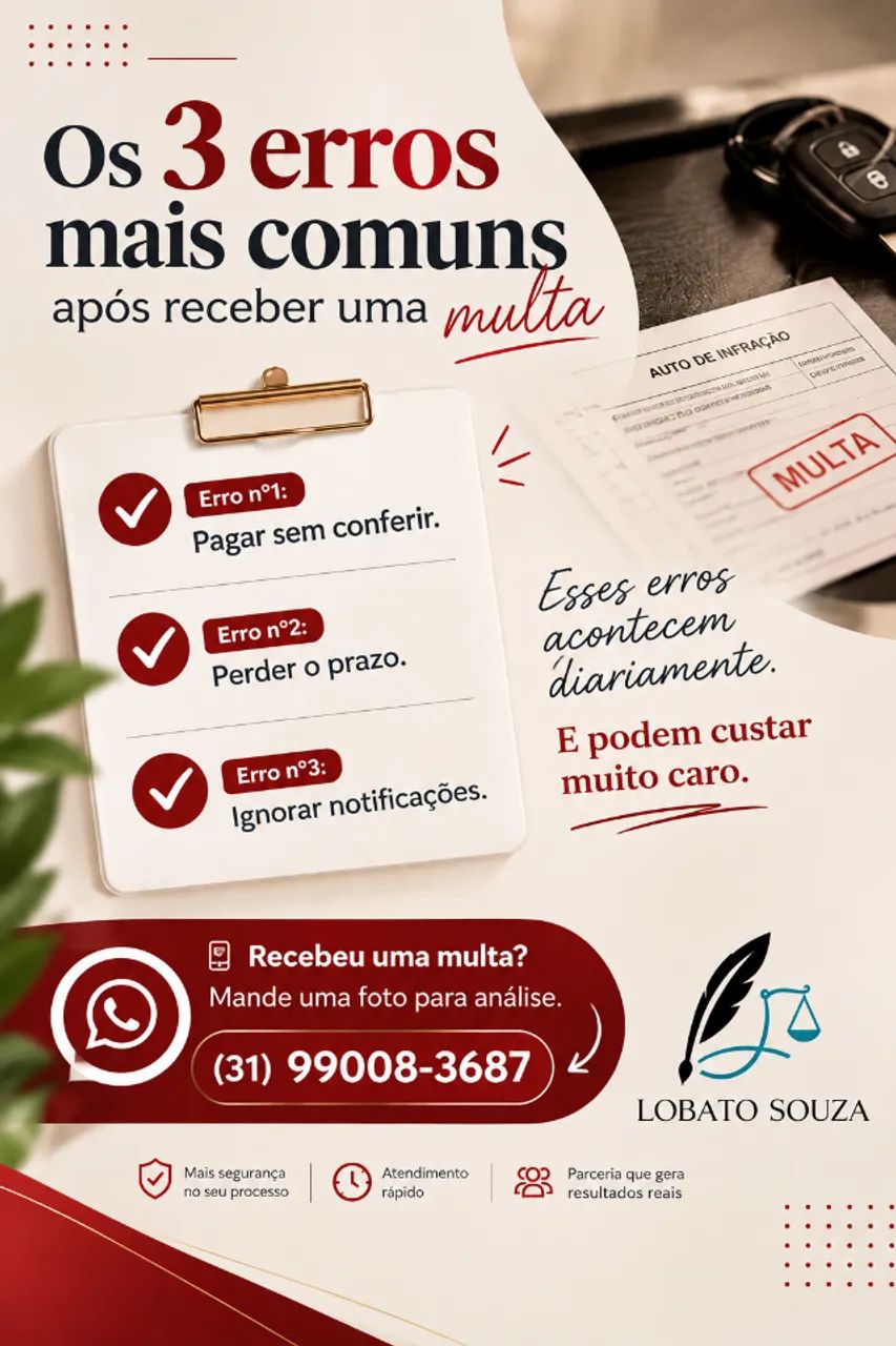 Cuide da sua CNH! Recurso de Multa de Trânsito. 