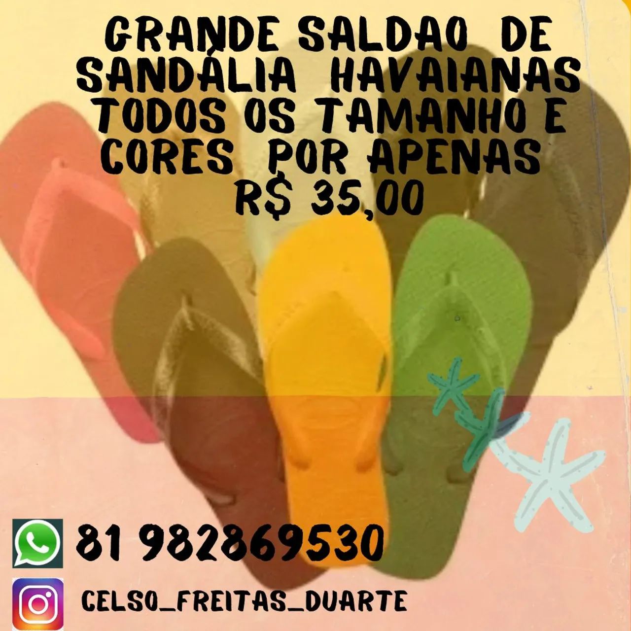 Sandálias havaianas 