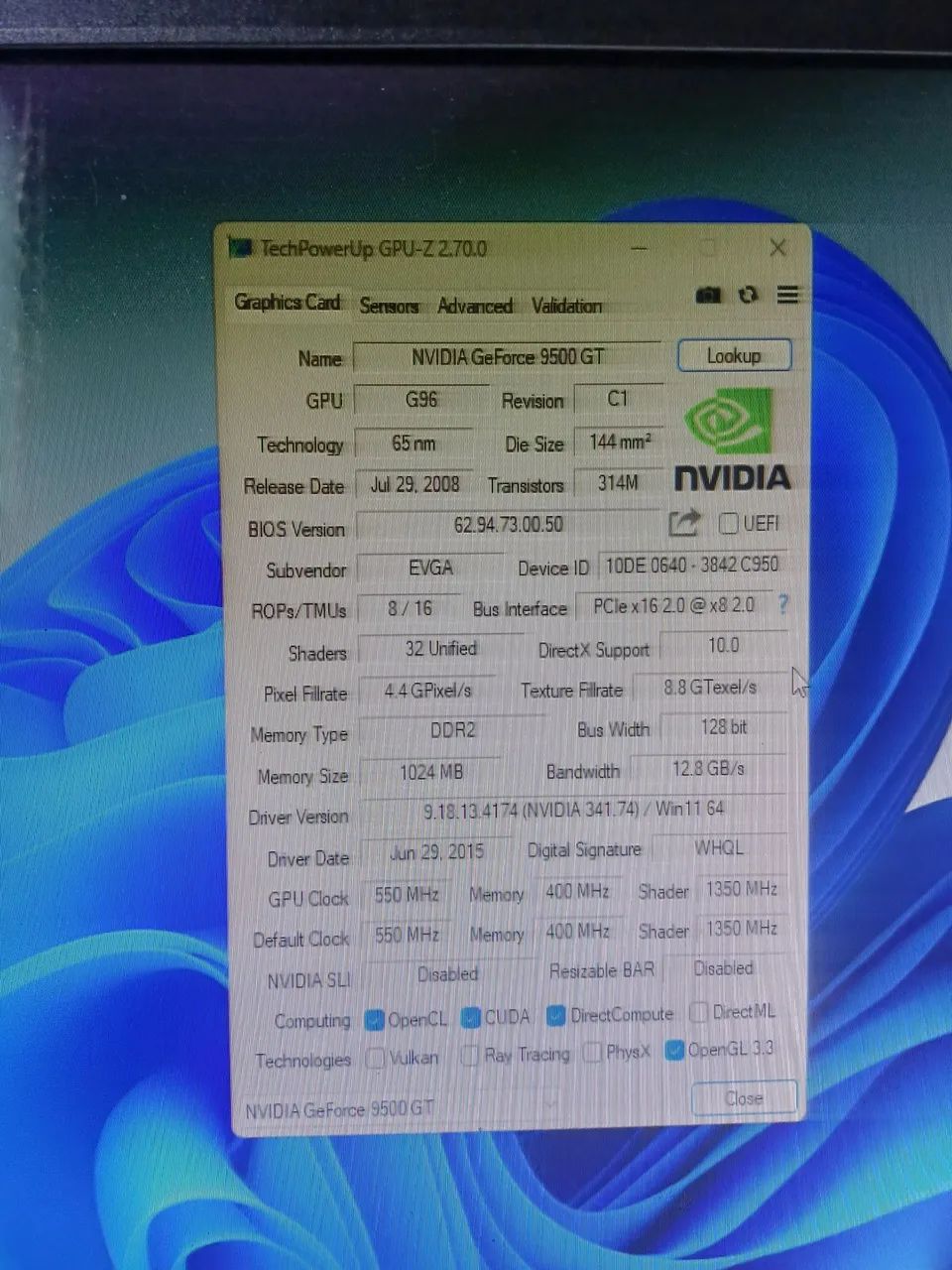 Placa de Vídeo NVIDIA GeForce 9500 GT - Funcionando 100% (Ótimo Custo-Benefício) - Foto 5