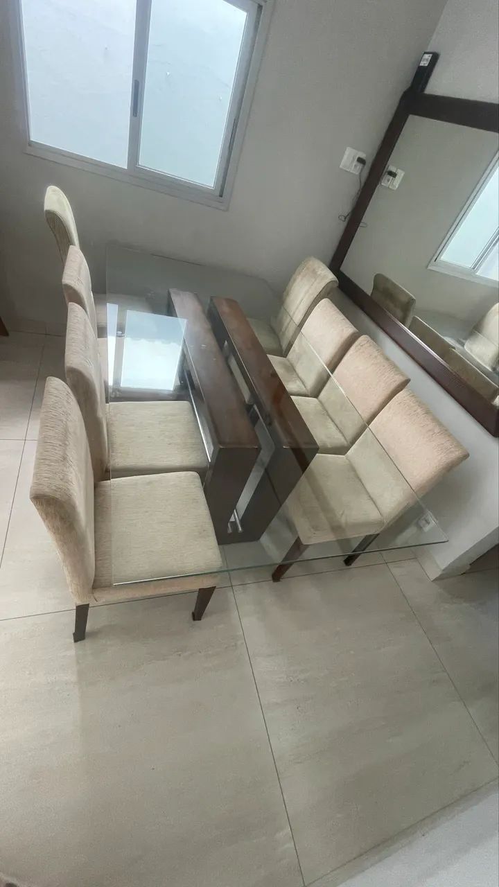 Mesa com 8 cadeiras  - Foto 4