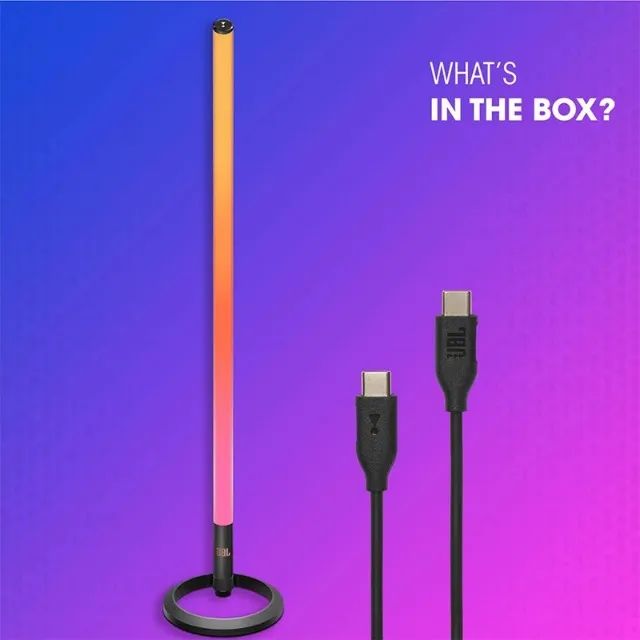 Party Light JBL Stick, Led, IPX4, Bluetooth, USB-C, 8h - Foto 5
