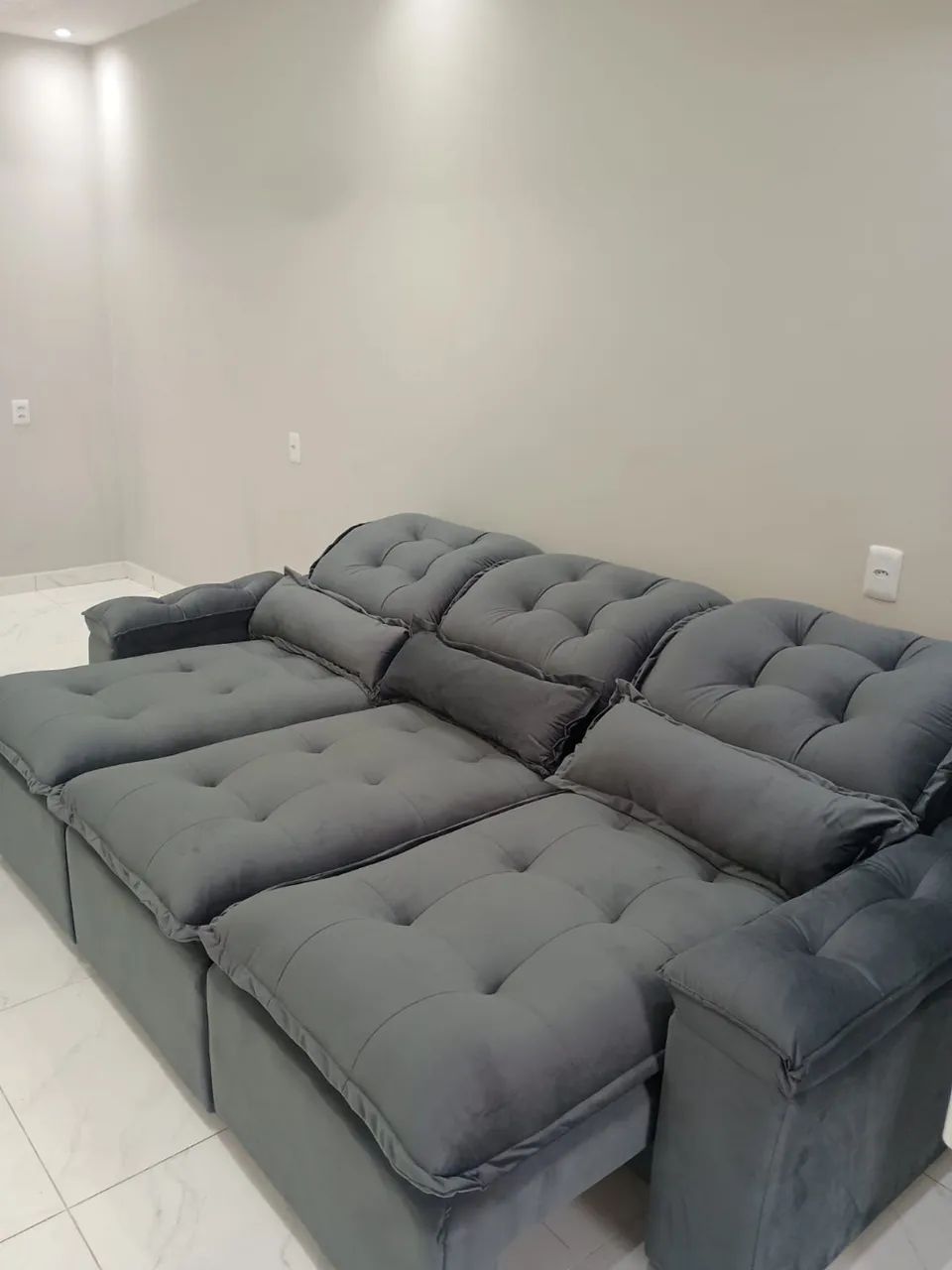 Sofá retrátil reclináveis de luxo - Novo