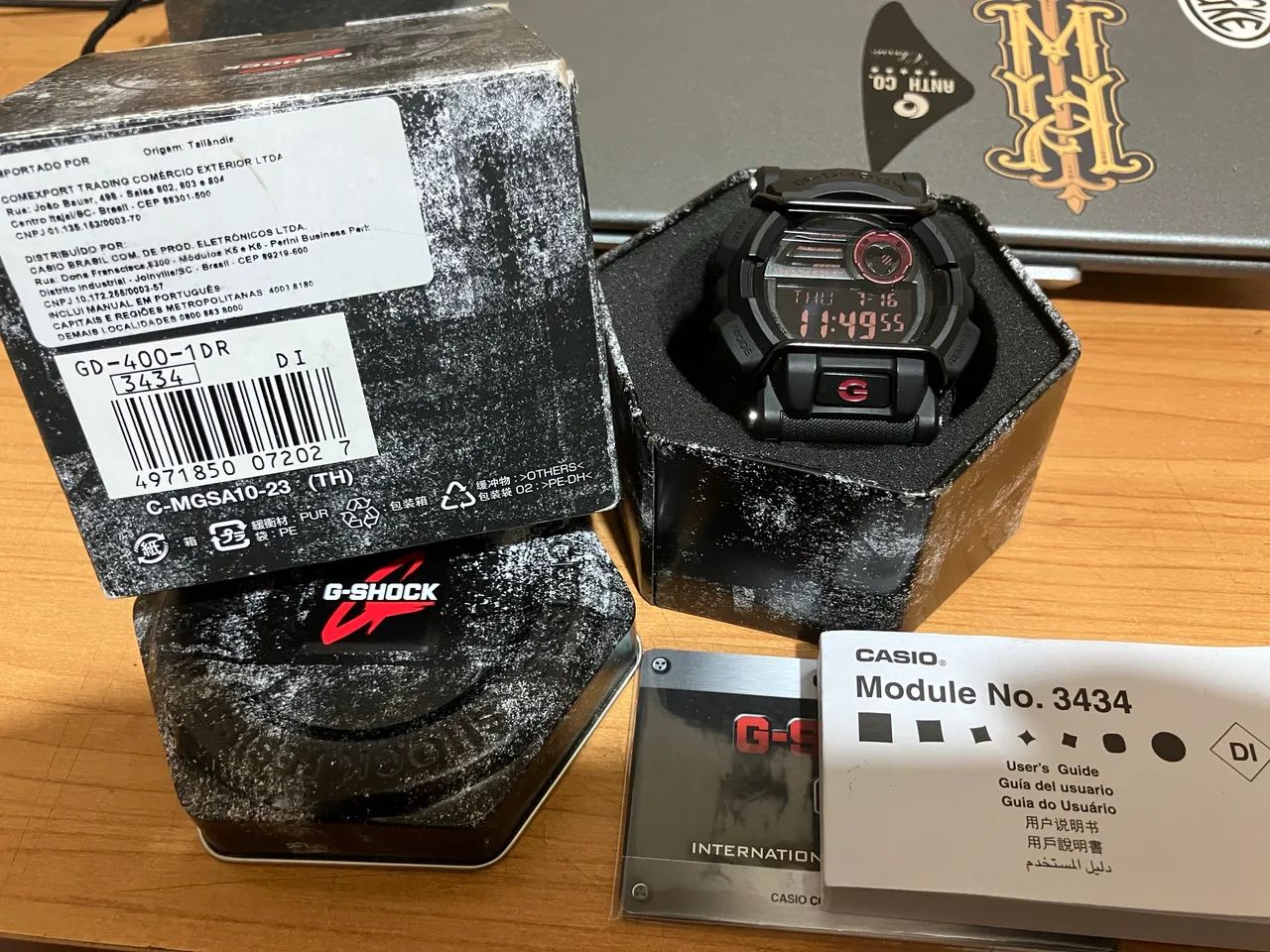 Casio G-Shock GD-400-1DR Completo Impecável - Foto 2