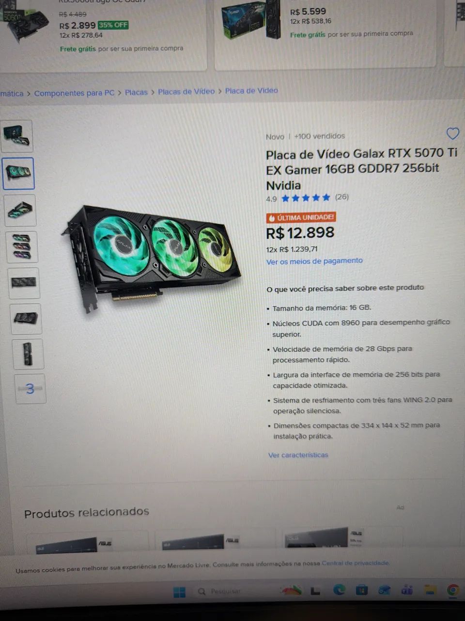 Placa de vídeo  - Foto 5