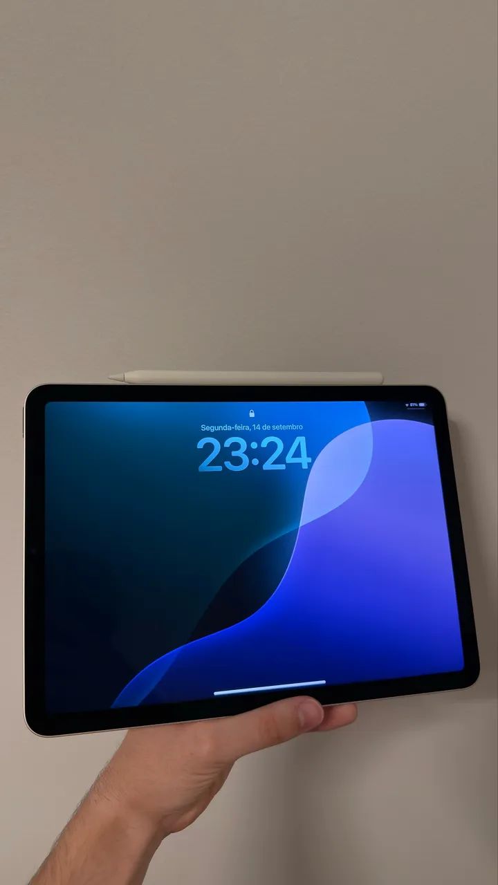iPad Air 5ª Geração M1 64GB + Apple Pencil Original + Capa - Foto 3