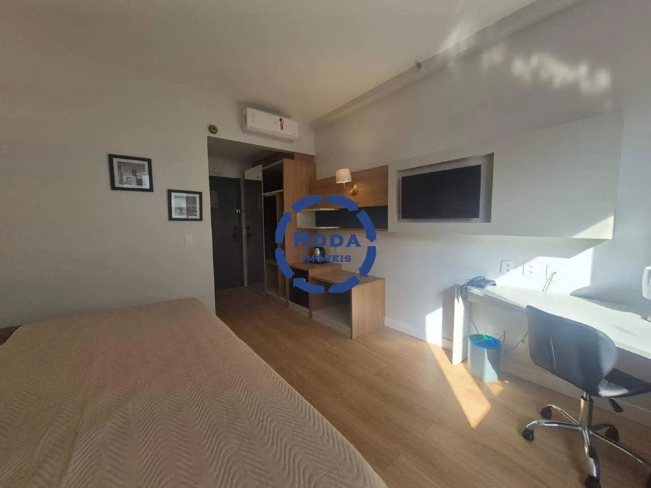 No Gonzaga Apartamento compacto no estilo Studio que combinam conforto e versatilidade. - Foto 4