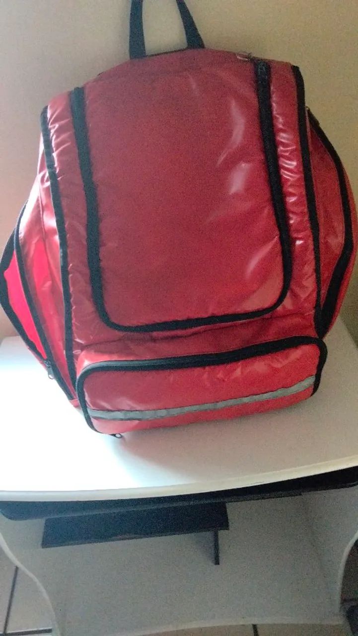 ? MOCHILA TÉRMICA / BAG DE DELIVERY - VERMELHA