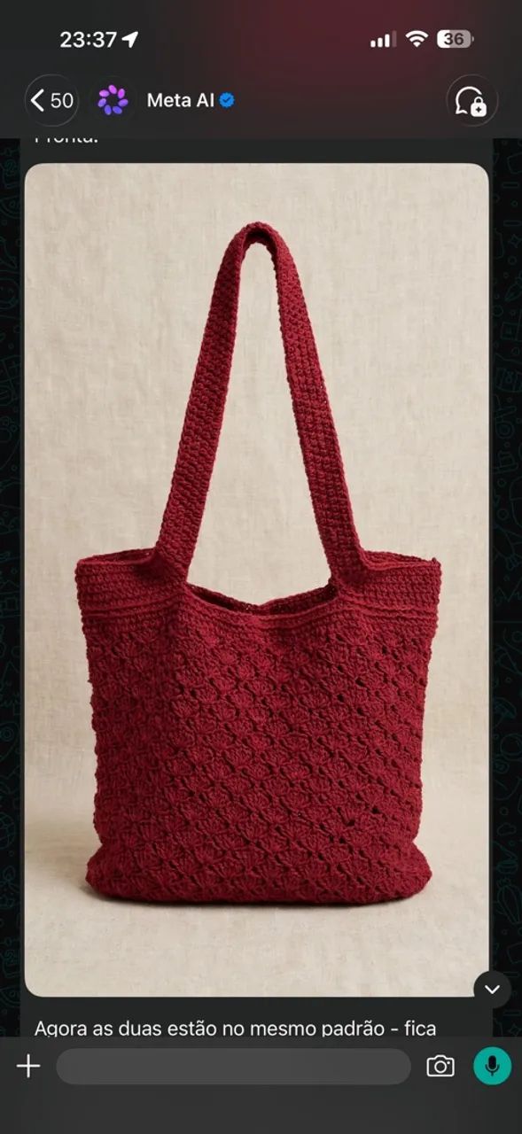 Bolsa de crochê