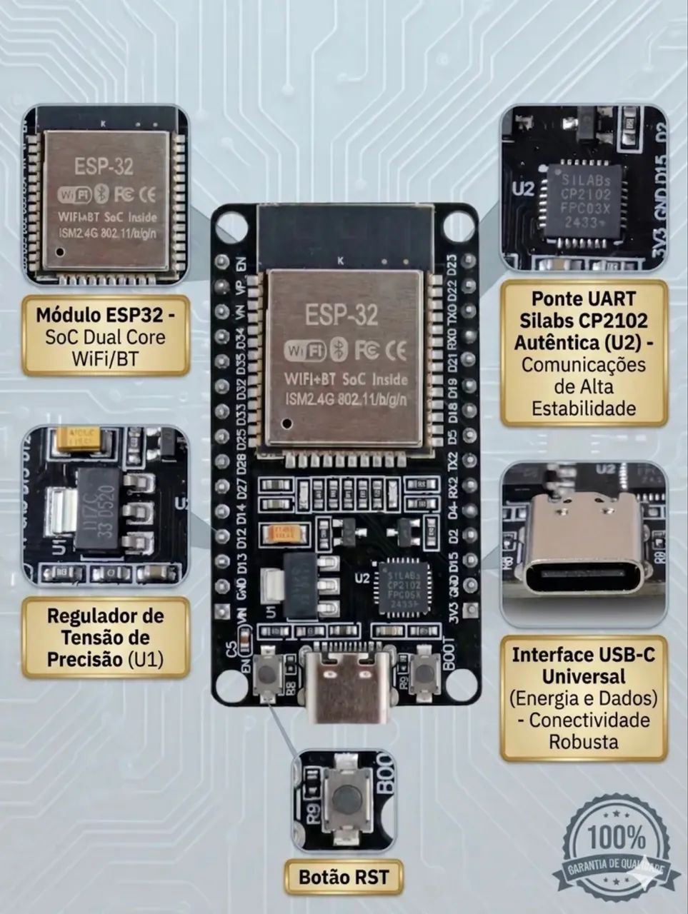 ESP32 Módulo Microcontrolador