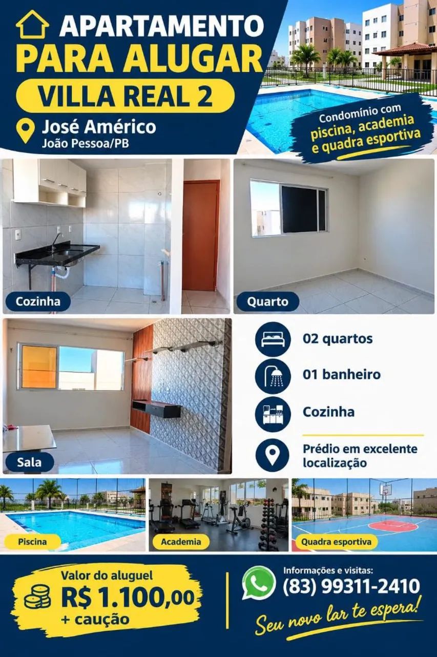 Aluga-se excelente apartamento no José Américo 