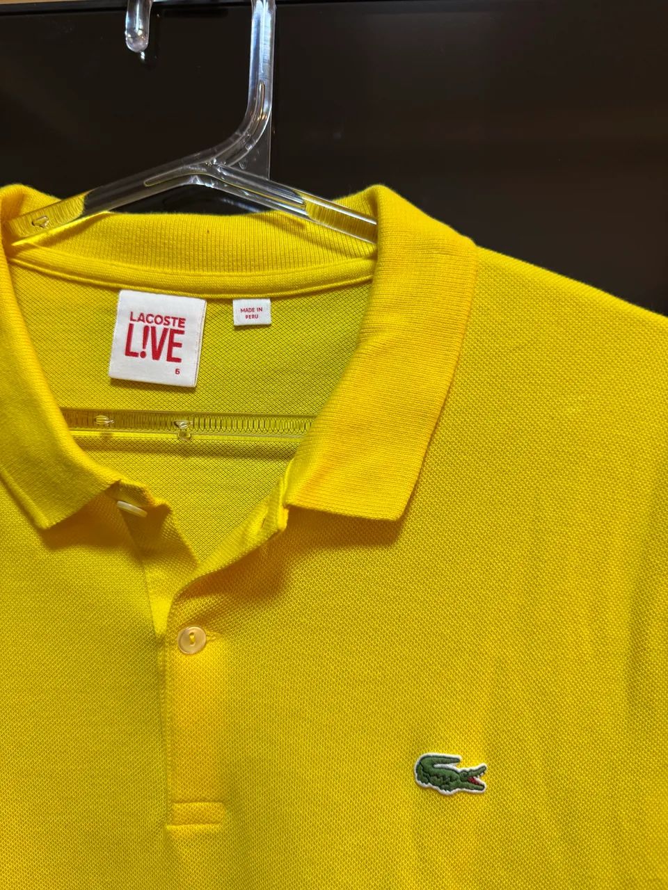 Camisa Lacoste Amarela