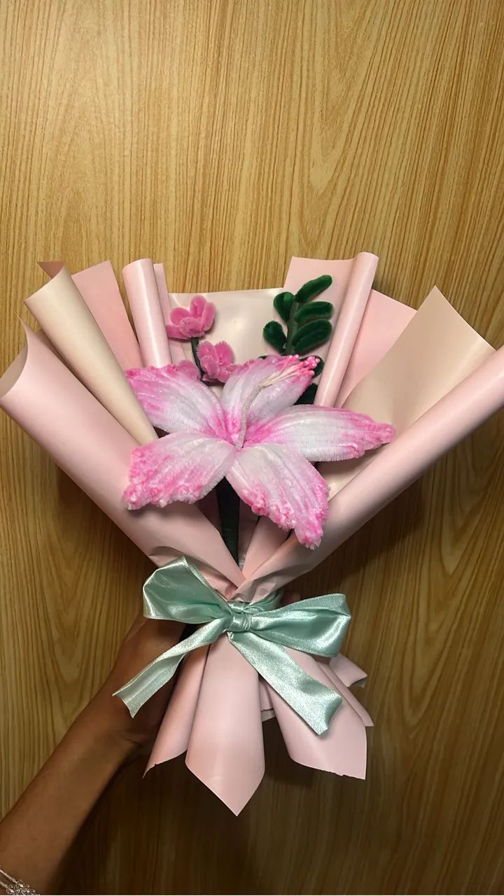 Flor de chenille  - Foto 2