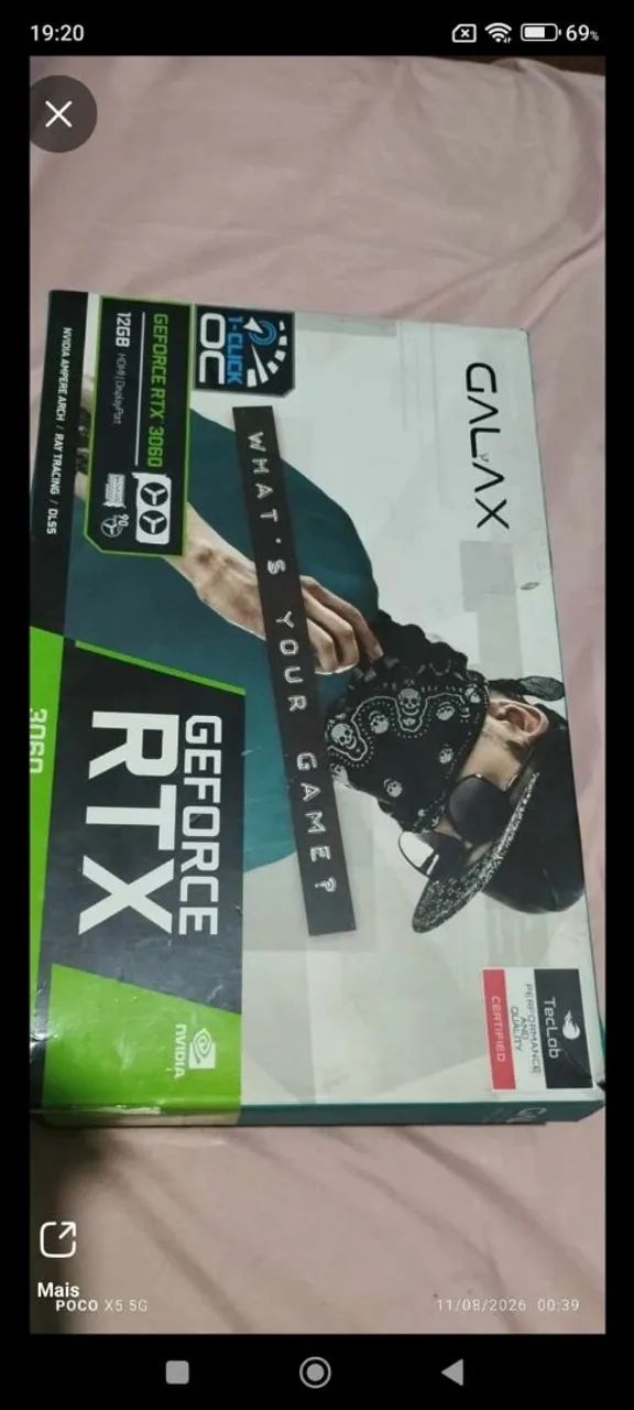 GEFORCE RTX 3060  12GIGAS