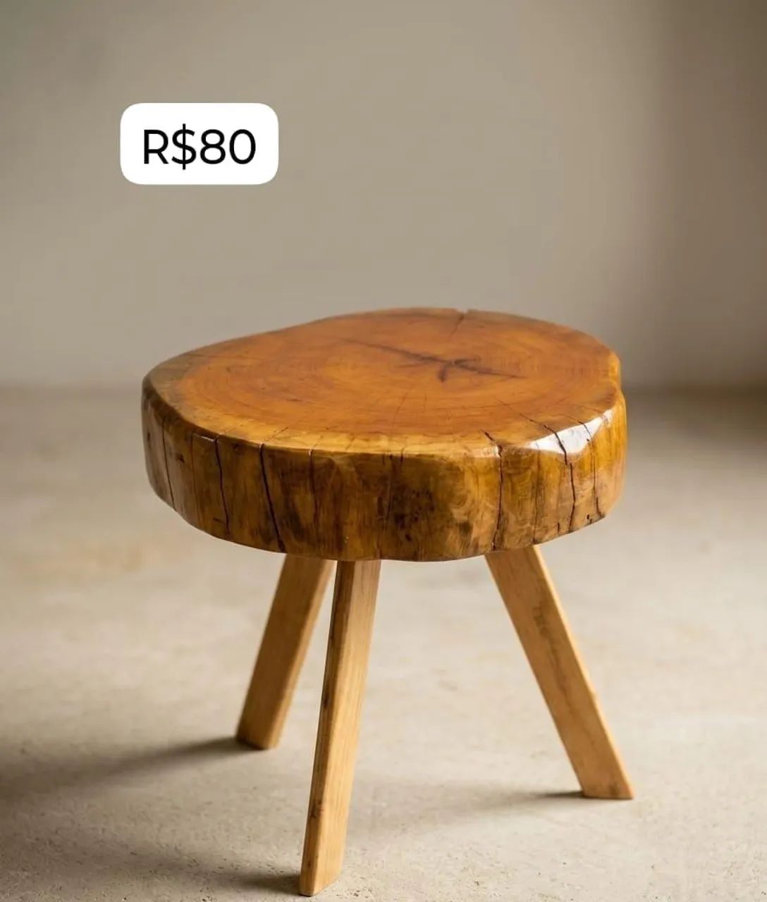 Mesinha de apoio rústica jaqueira ( móveis orgânico) - Foto 2