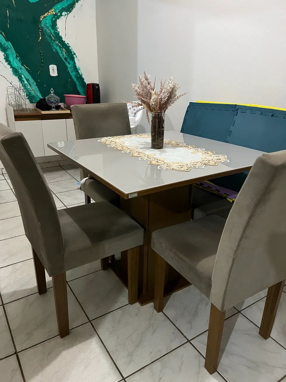 Mesa 4 lugares completa