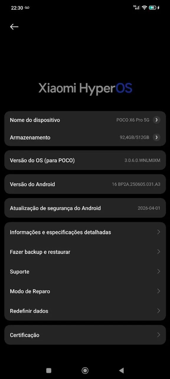 Troco com volta Poco X6PRO 512MEMORIA  - Foto 2