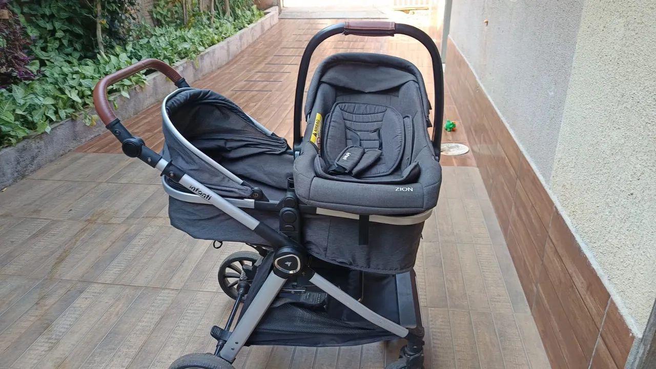 Carrinho de bebê 3 em 1 - Foto 2