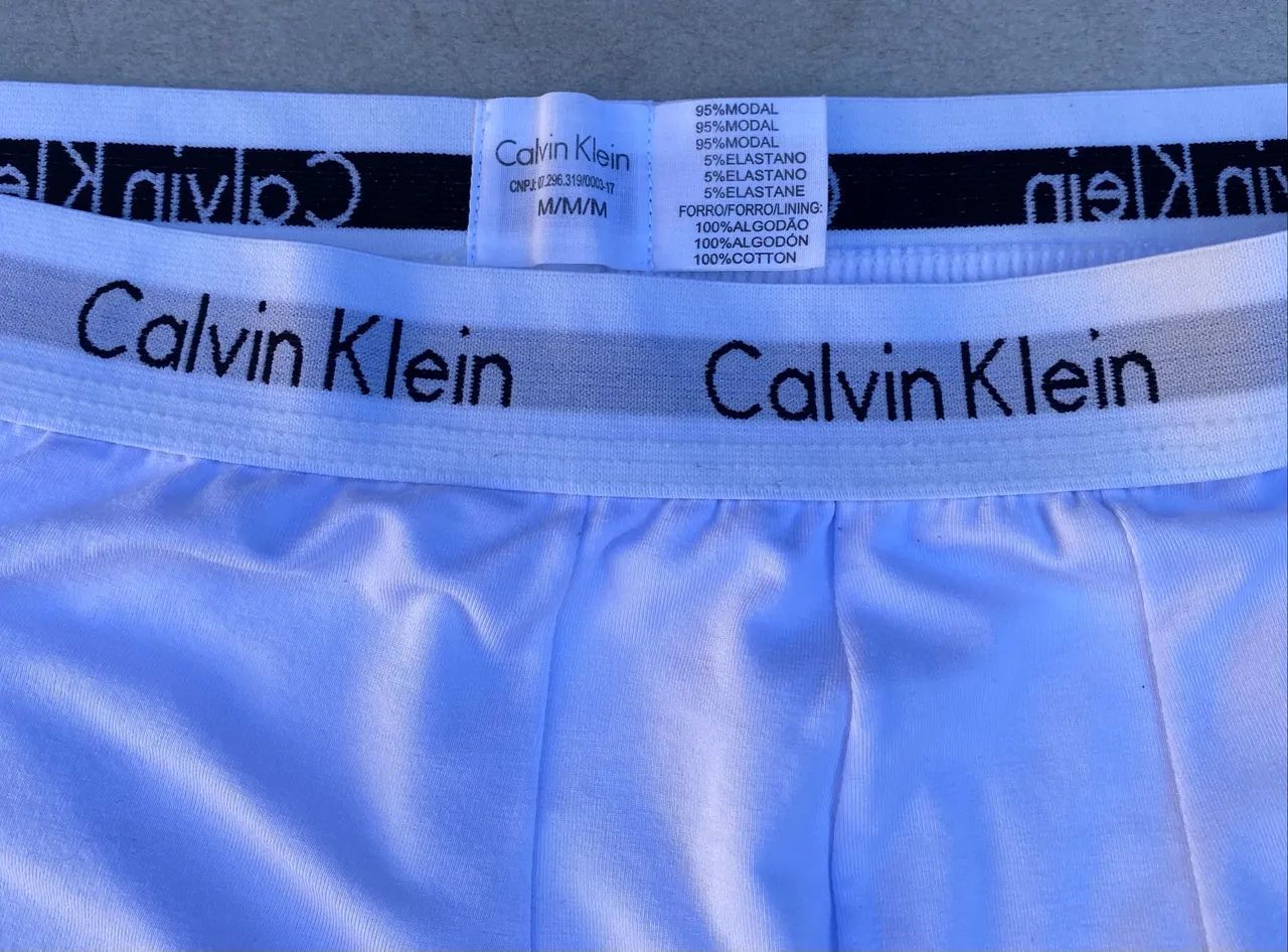 Cueca Calvin Klein Branca Original - M (Veste 40/42) - Foto 3