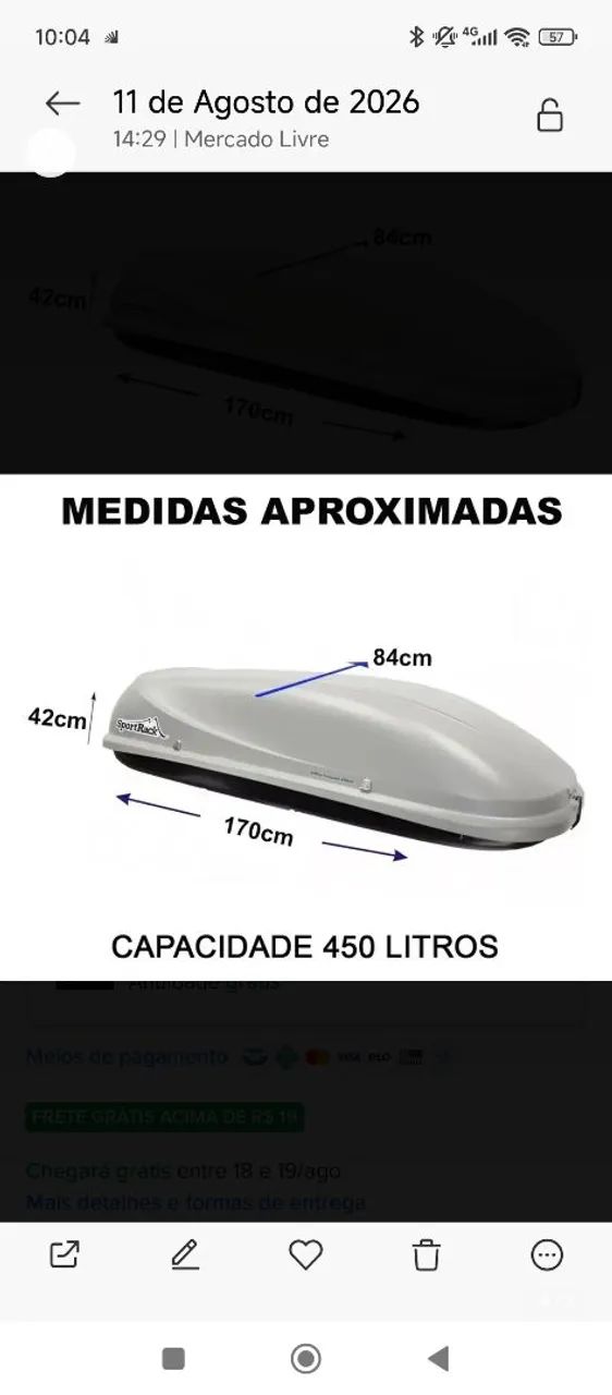 Rack teto Jetbag 