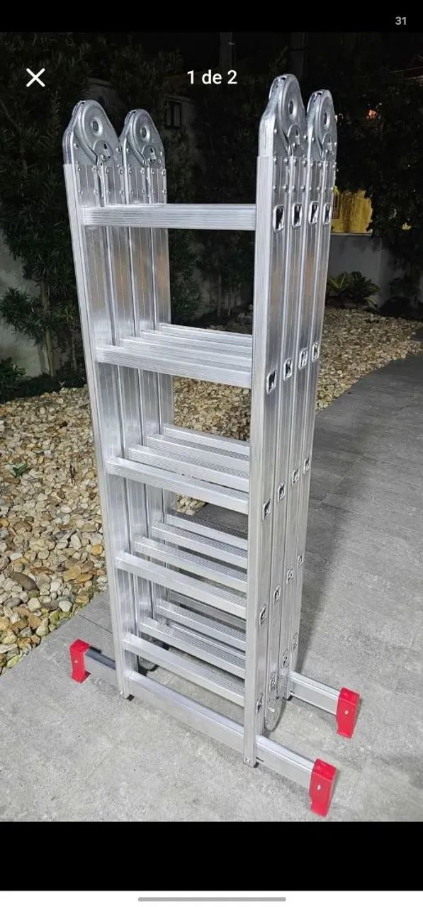 Escada 5,35m articulada 20 degraus - Foto 2