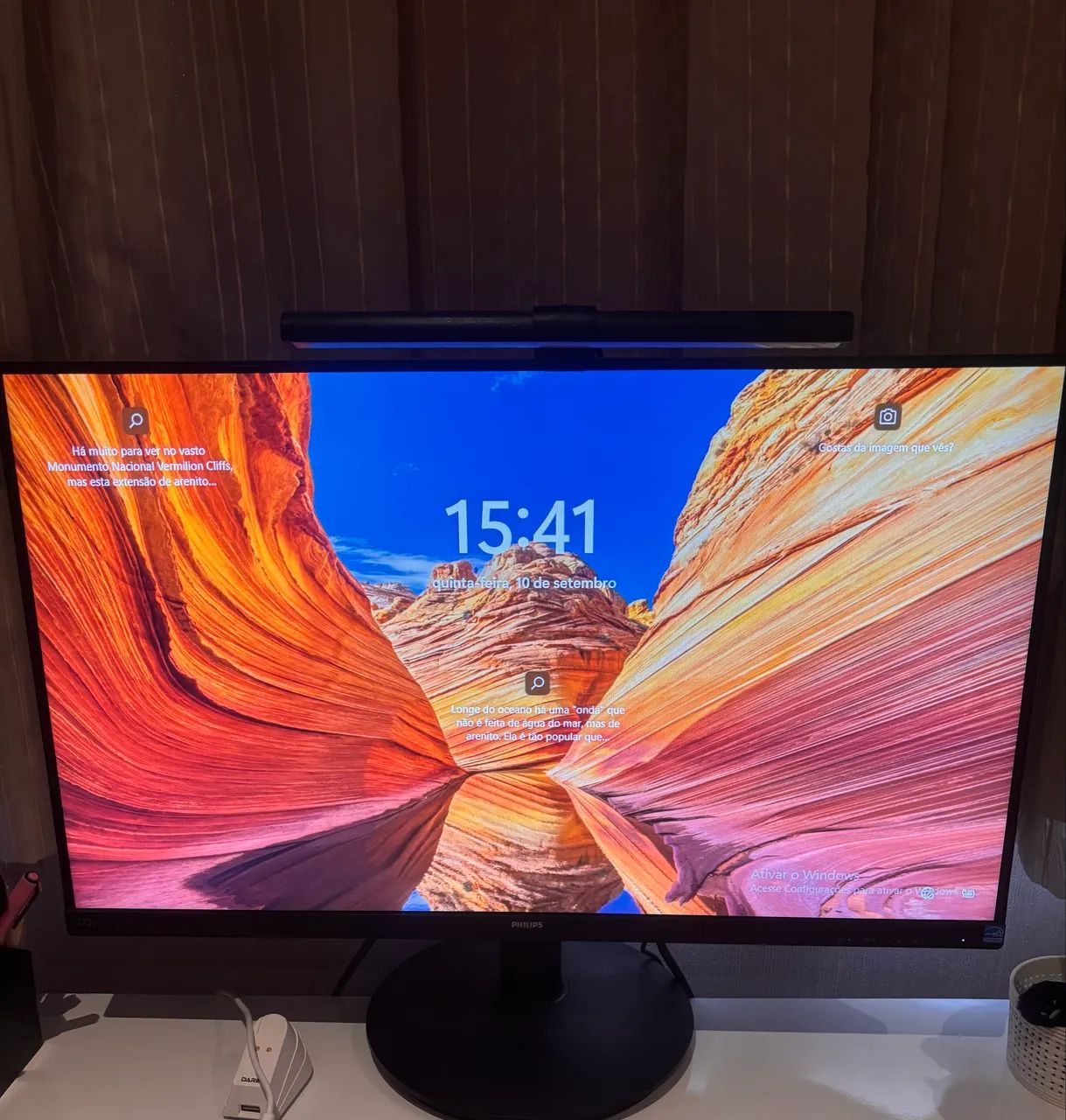 Monitor Philips 27 Polegadas- IPS Full HD HDMI - 272V8A - Pouquíssimo Uso - Foto 2