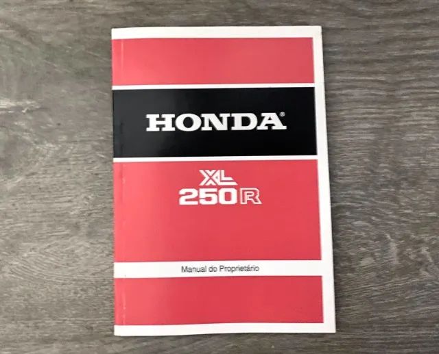Manual do Proprietario XL250R - Foto 2