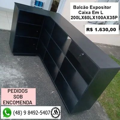 Balcoes Expositor Caixa Reto ou em L  - Foto 2
