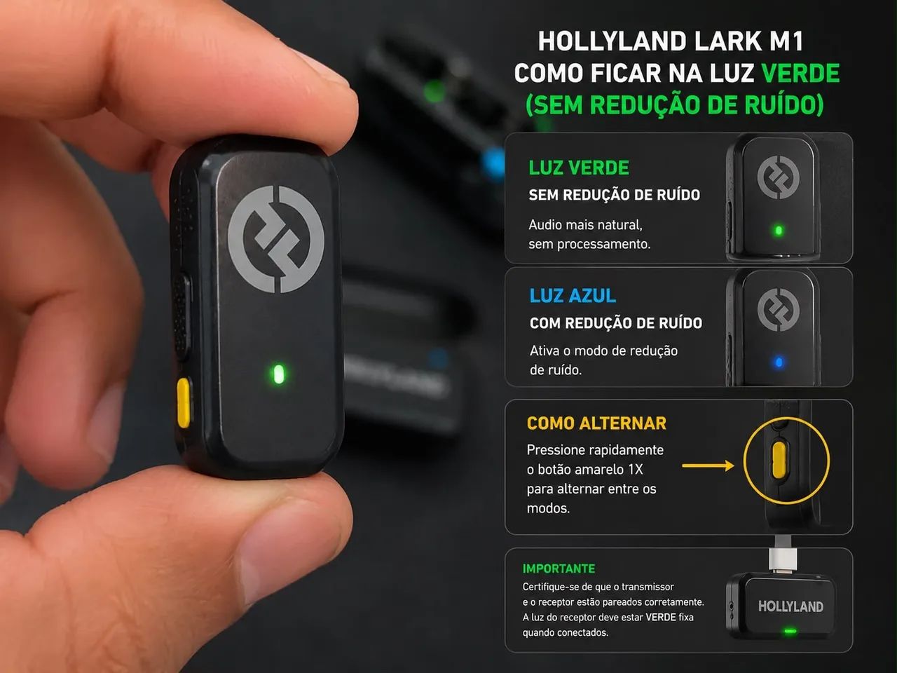 Microfone LARK A1 HOLLYLAND  - Foto 3