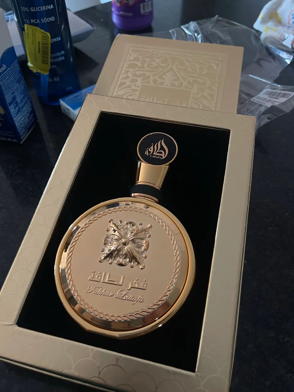 Perfume Árabe Lattafa Fakhar Gold Extrait Eau De Parfum 100m