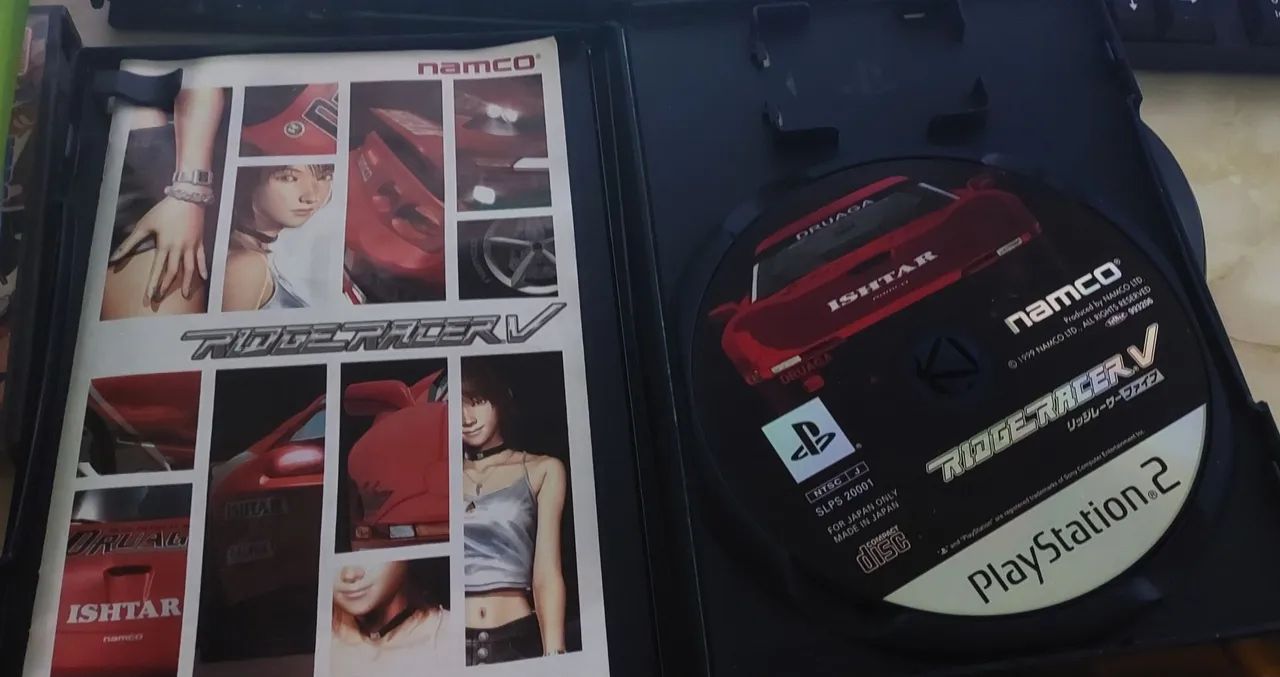Ridge racer V Playstation 2 japonês completo - Foto 3