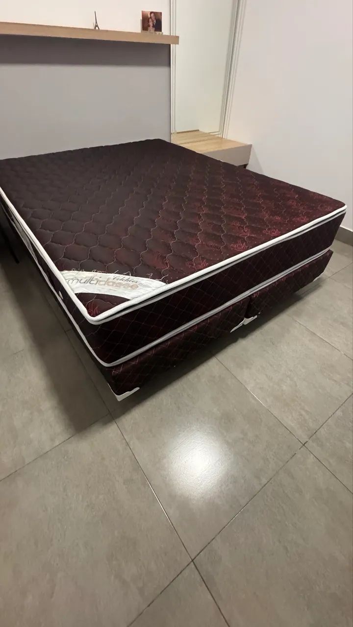 Cama Box Queen Ortobom/Multiclasse 1,58 x 1,98 - Pouquíssimo Uso - Foto 3