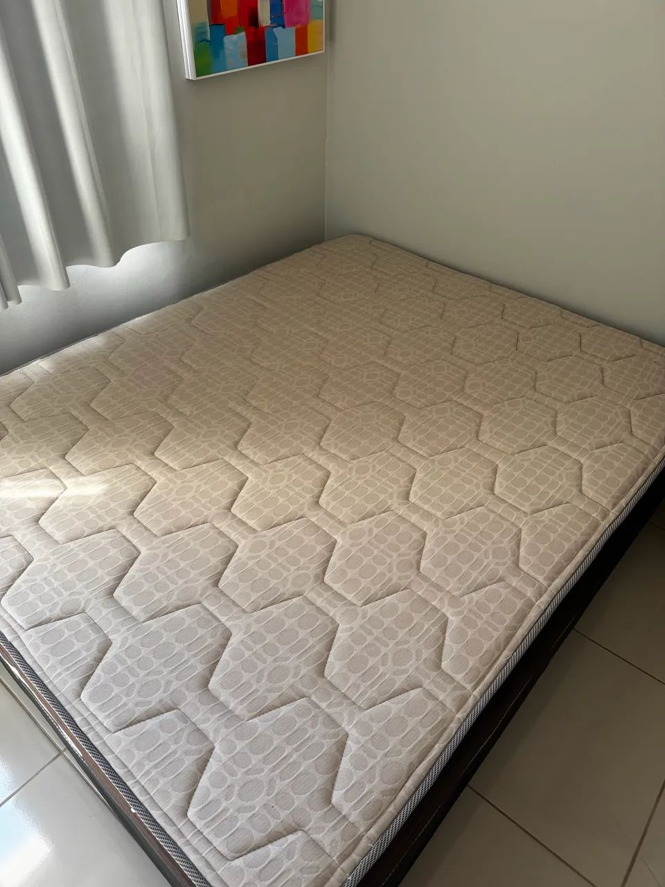 Cama box + colchão Ortobom Queen  - Foto 2
