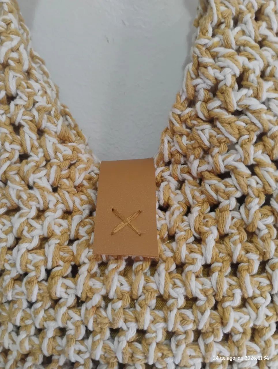 BOLSA CROCHÊ BICOLOR. - Foto 4