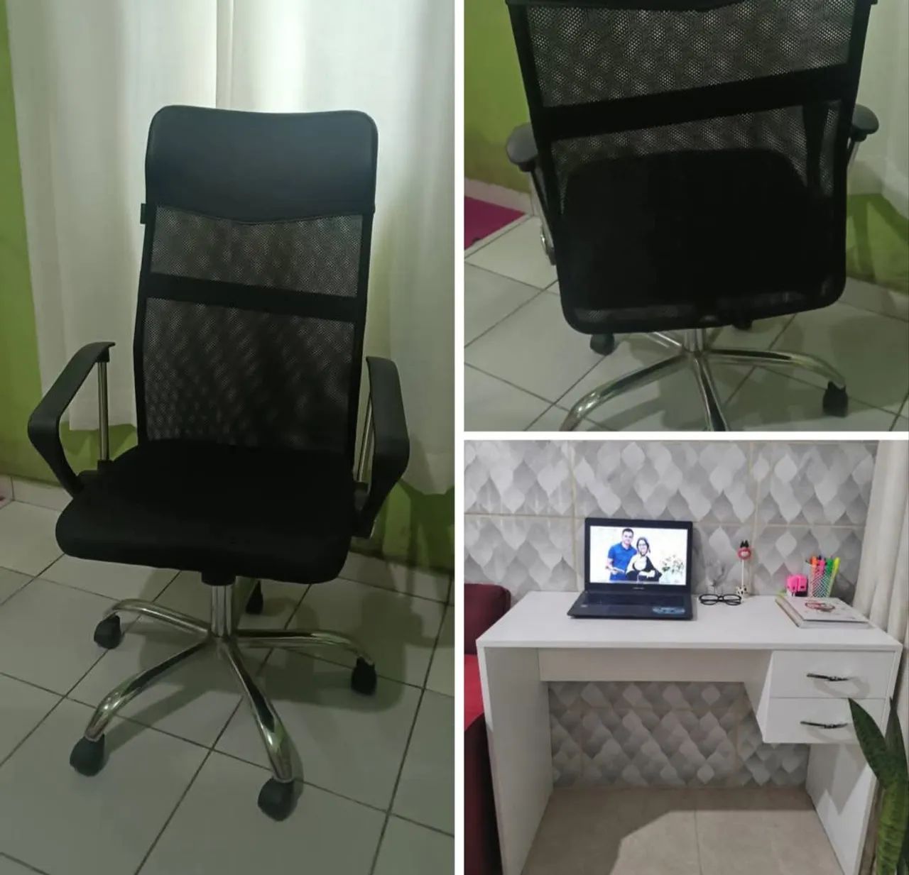Cadeira para escritório e Escrivaninha 