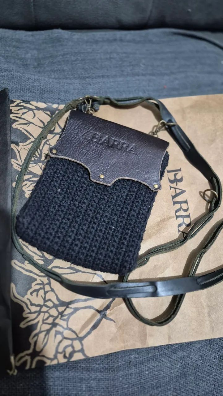 Bolsa lateral de crochê Barra Crew