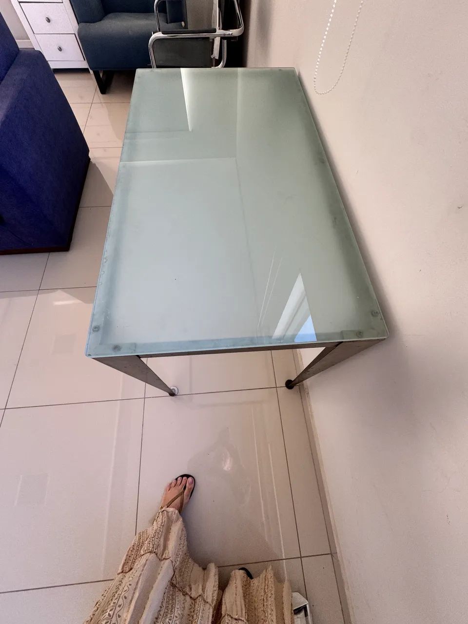 Mesa de tampo de vidro  - Foto 4