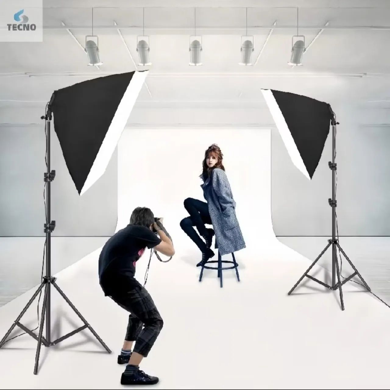 Softbox luz de 50×70 funcionando perfeitamente 