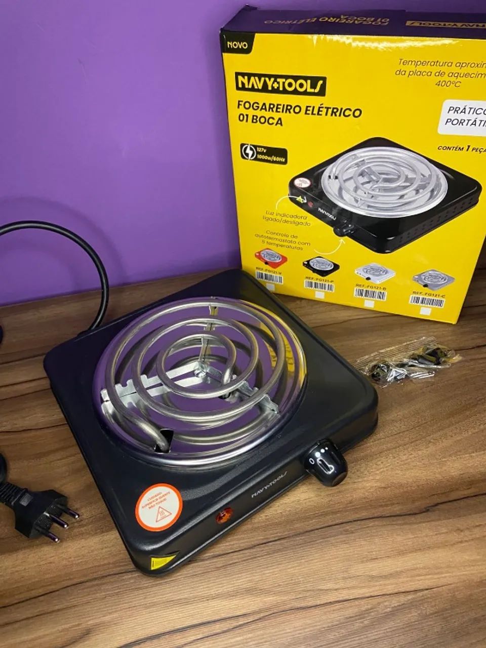 FOGAO ELETRICO 1 BOCA 127V 2000W