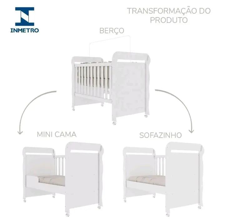 Berço Mirella 3x1 - Foto 3