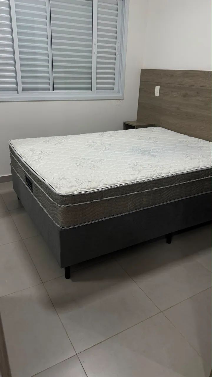 Colchão e box casal 