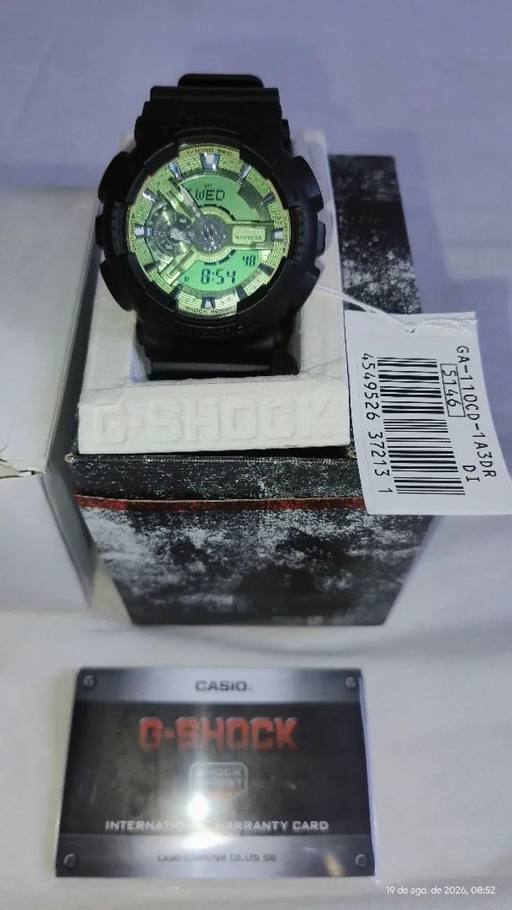 Relógio Masculino Casio G-SHOCK Verde GA-110CD-1A3DR - Foto 4