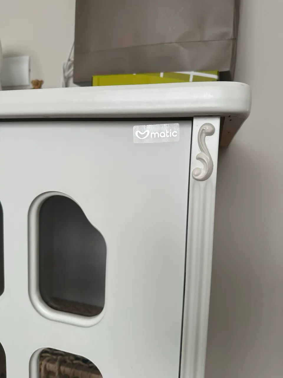 cômoda bebê branca usada  - Foto 3