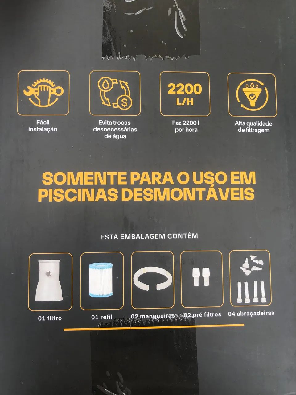 Filtro para piscina e kit limpeza  - Foto 4