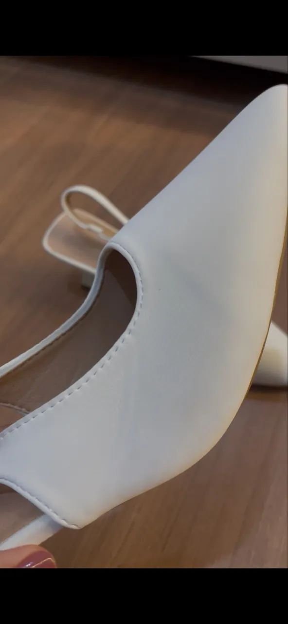 Scarpin off white tam. 35 - Foto 3