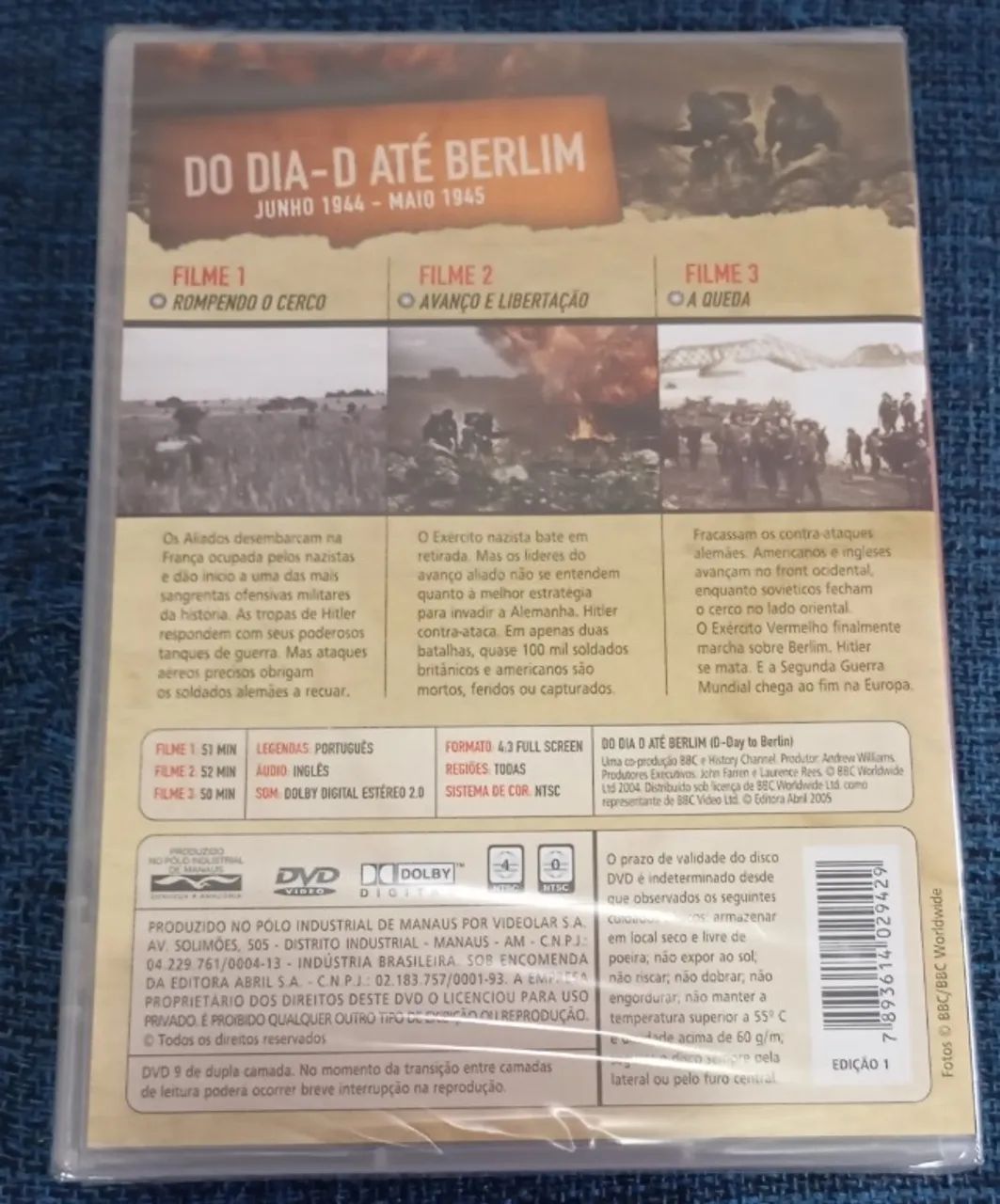 DVD BBC Do Dia D Até Berlim ( Lacrado ) - Foto 2