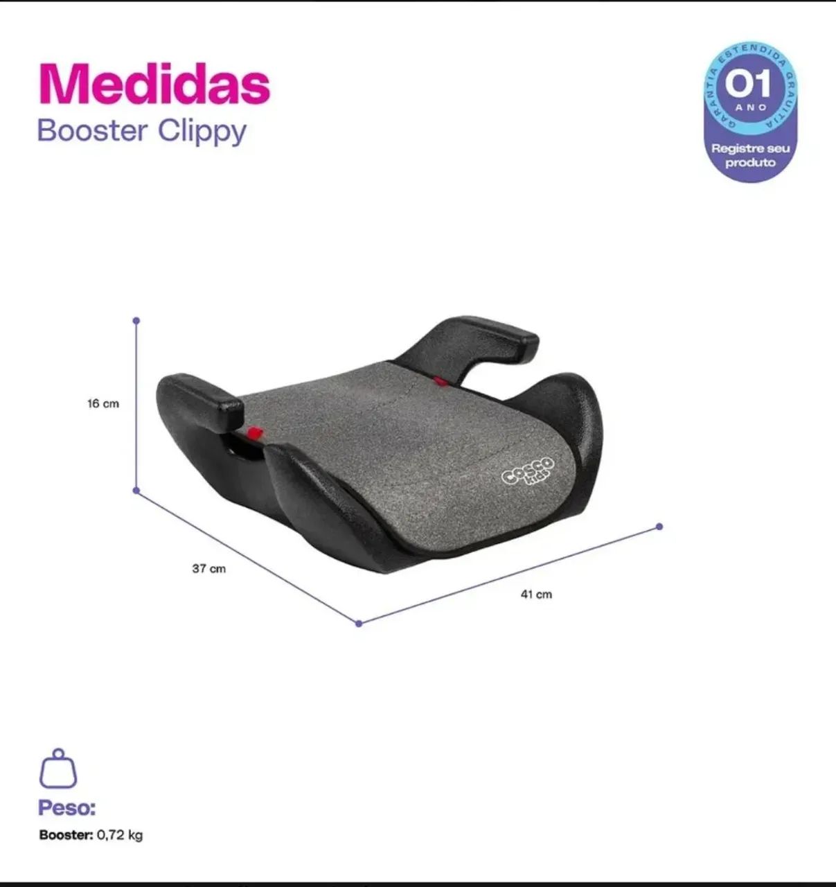 Cadeirinha Booster de 15kg até 36kg - Foto 5