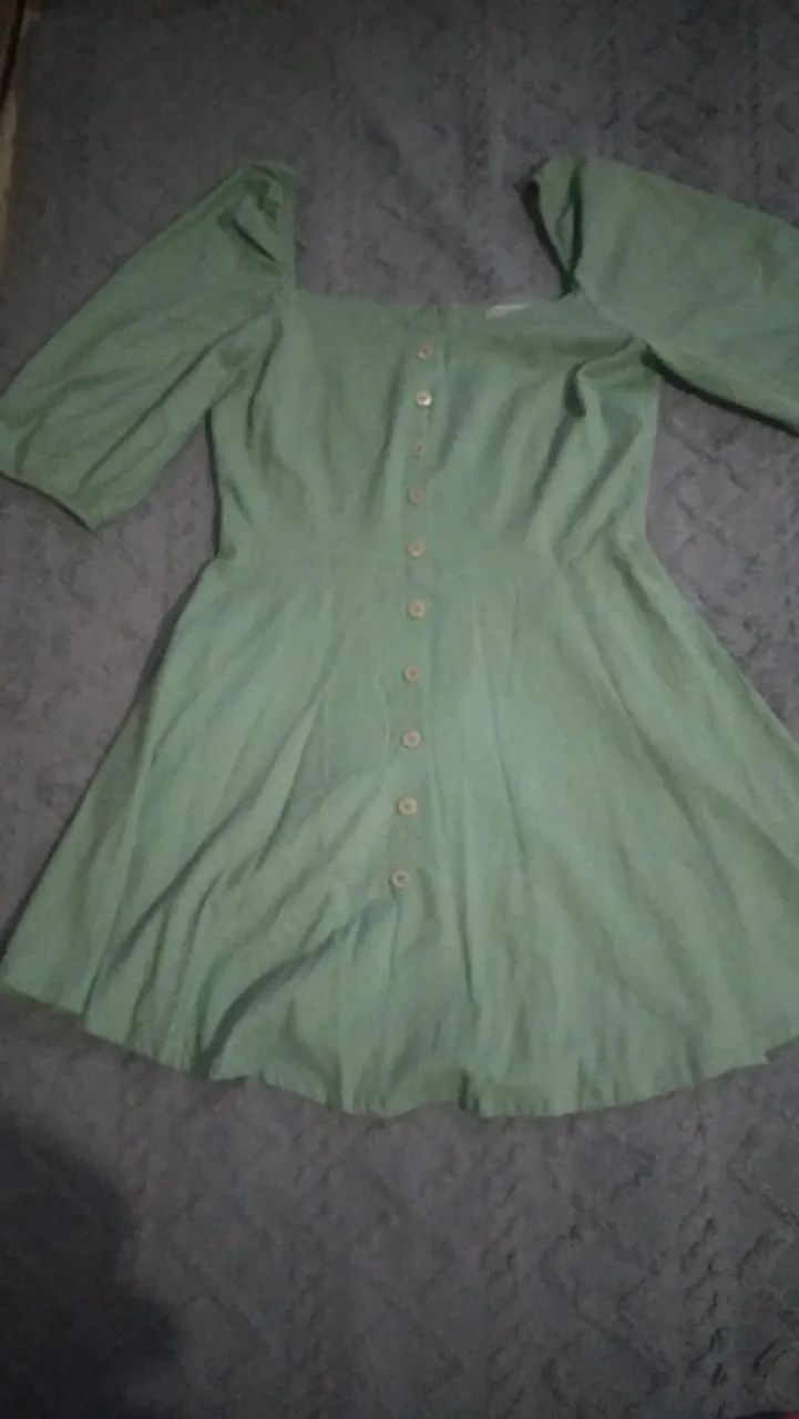 Vestido verde claro
