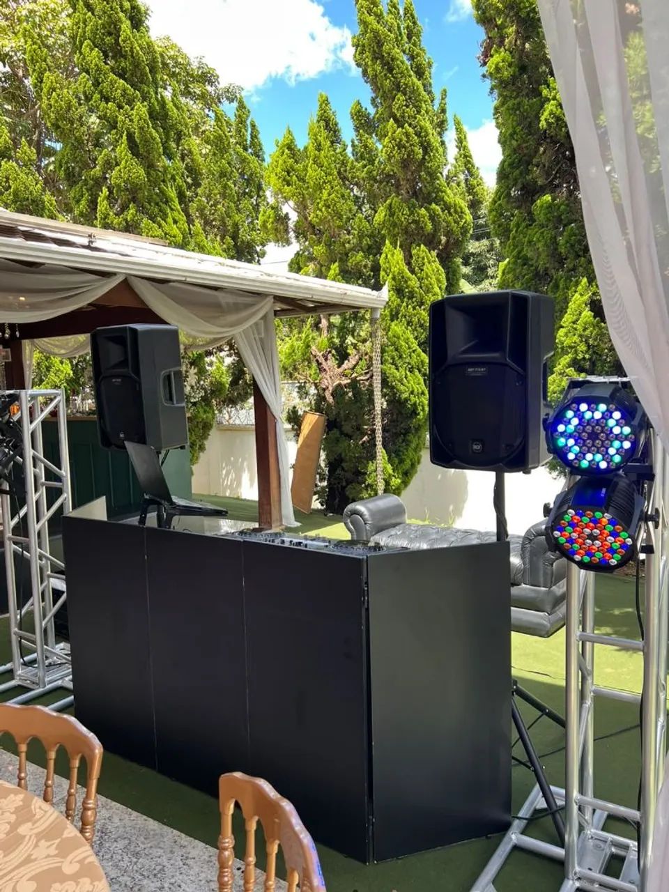 Som + Iluminação DJ simples para evento - Foto 2